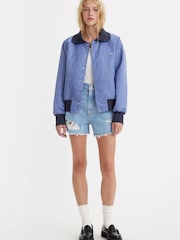 Светлый выбеленный джинс - Levi's® 100% Cotton High Waisted Mom Shorts - Изображение 1 из 3
