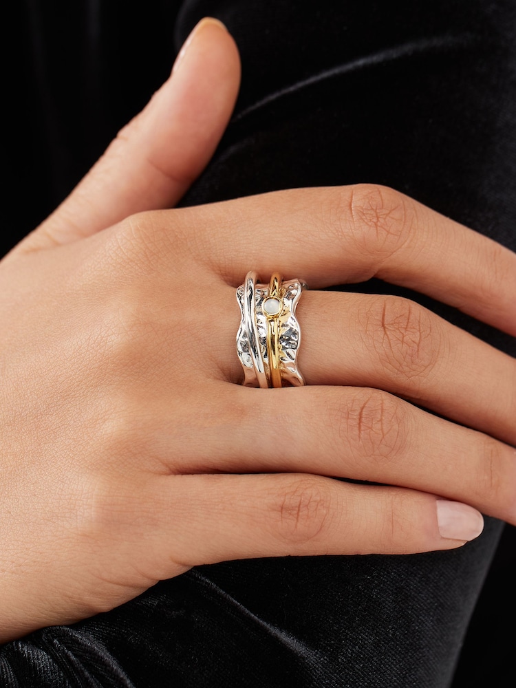 Silver Plated Spinning Ring - Image 2 of 4