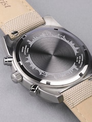Accurist Mens Cream Origin Canvas Strap Chronograph Watch - Image 4 of 6
