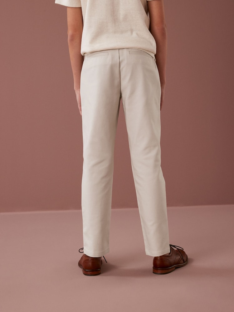 Putty Natural Premium Chino Trousers (3-16yrs) - Image 2 of 5 Putty Natural Premium Chino Trousers (3-16yrs) - Image 2 of 5