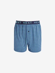 Navy Blue/Pink Spot Stripe 4 pack Boxers - Image 3 of 10