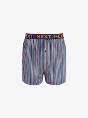 Navy Blue/Pink Spot Stripe 4 pack Boxers - Image 5 of 10