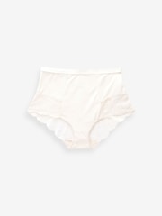 Roza potiskom/enobarvno - potisk; vzorec oblikovanje trebušnega predela Lace Back Brazilian Knickers 2 komplet - Slika 5 iz 6