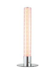 glow Chrome Shimmer Cylinder Table Lamp - Image 7 of 10
