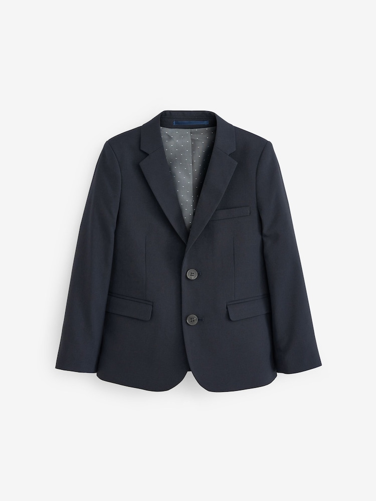 Navy Blue Tailored Fit Suit: Jacket (12mths-16yrs) - Image 1 of 6