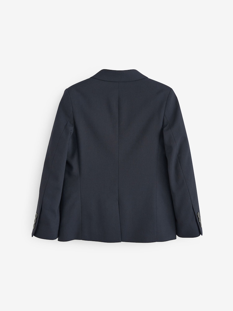Navy Blue Tailored Fit Suit: Jacket (12mths-16yrs) - Image 2 of 6