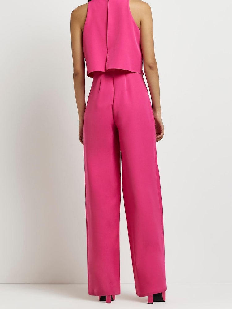 Розовый комбинезон с накладками River Island - Image 2 of 3