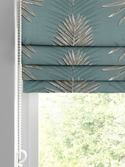 Forest Green Sellus Made To Measure Roman 100% Cotton Blind - Image 2 of 6