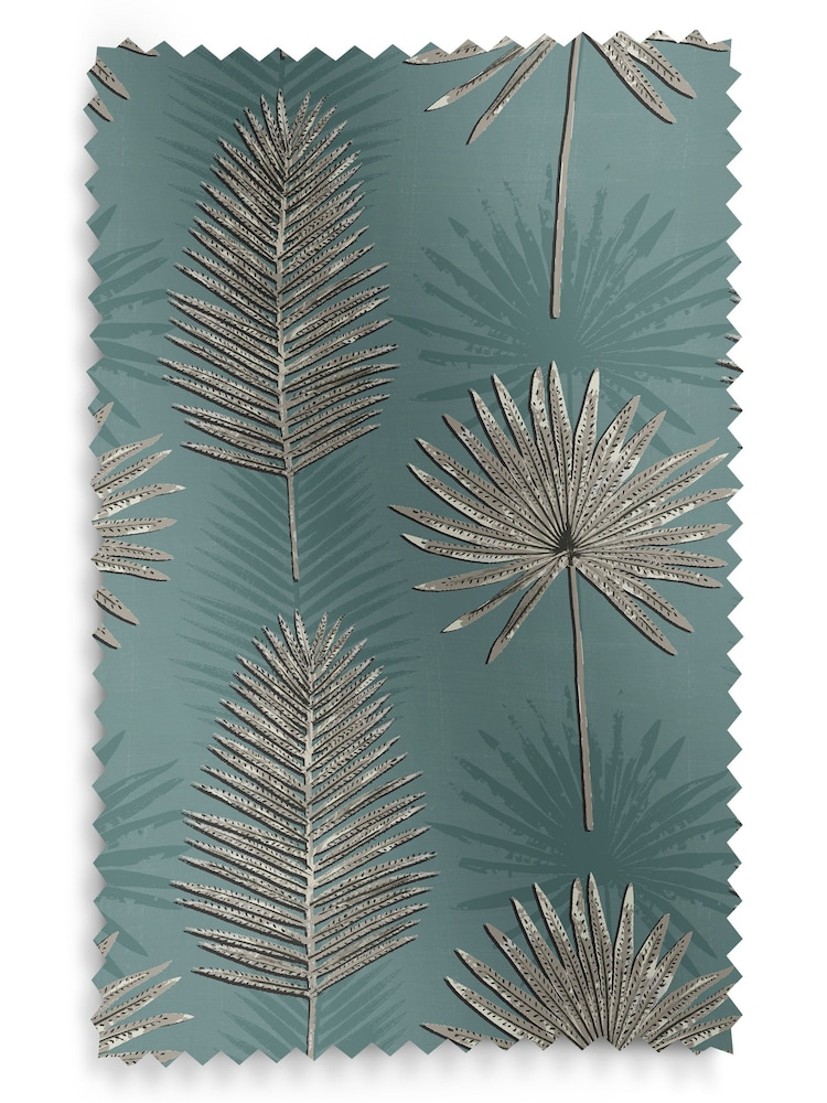 Forest Green Sellus Made To Measure Roman 100% Cotton Blind - Image 6 of 6