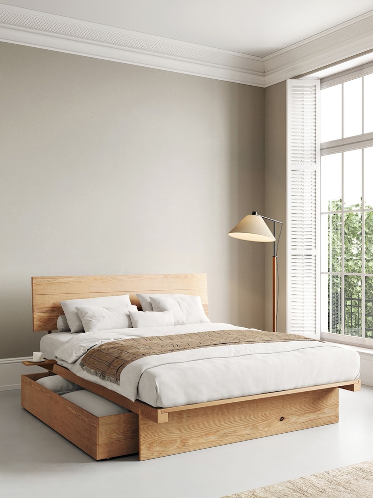 Get Laid Beds Honey Japanese Solid Wood Storage Bed Combo - Image 1 of 4