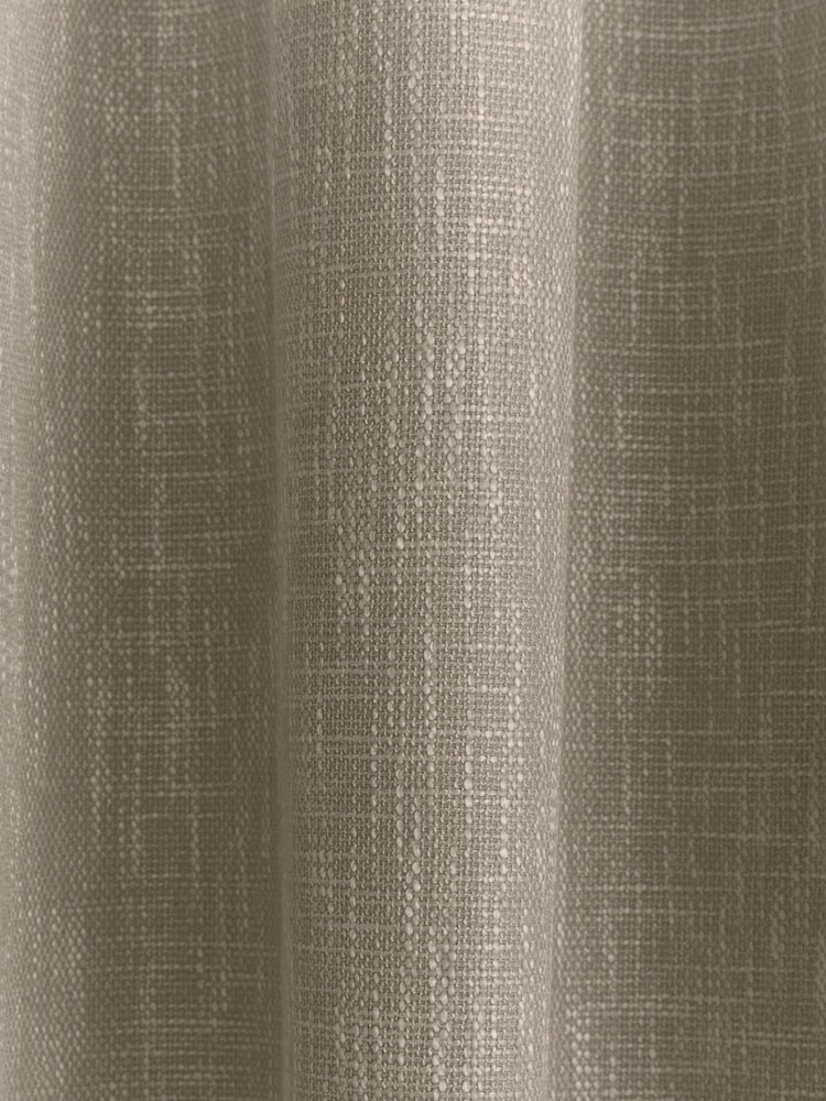 Appletree Natural Boucle Eyelet 100% Cotton Curtains - Image 3 of 3