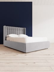 Swoon Easy Velvet Silver Grey Kipling Divan Bed - Image 1 of 8