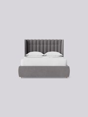 Swoon Easy Velvet Silver Grey Kipling Divan Bed - Image 4 of 8
