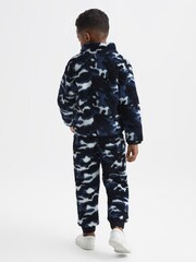 Reiss Blue Camo Deacon Camouflage Fleece Joggers - Image 6 of 7