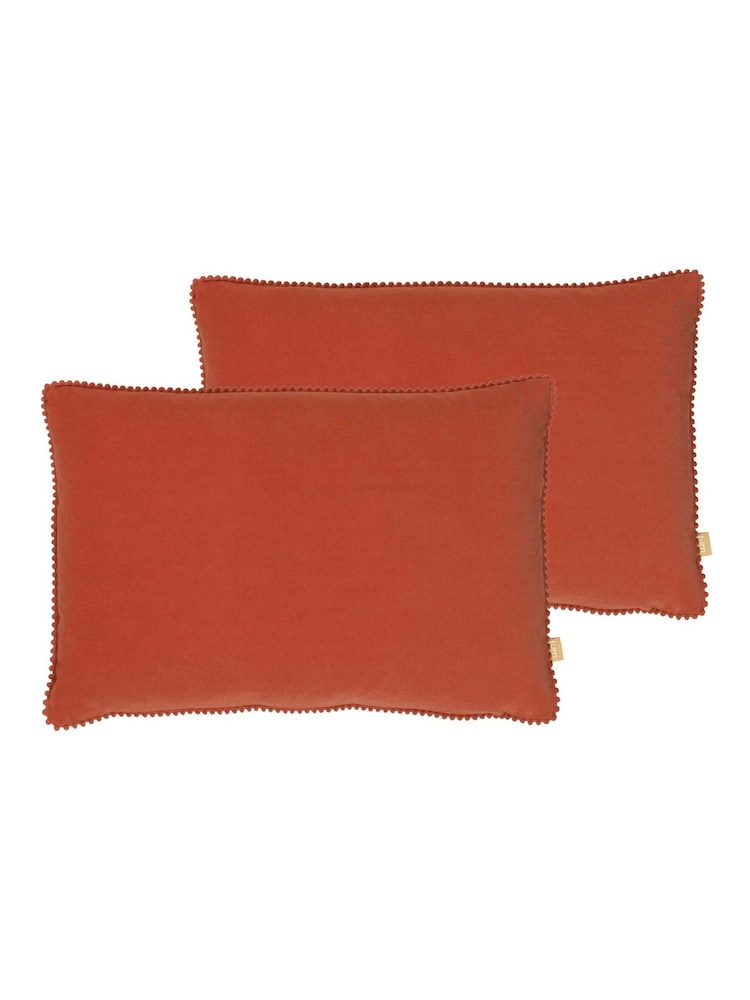 furn. 2 Pack Orange Cosmo Filled Cushions - Image 1 of 4 furn. 2 Pack Orange Cosmo Filled Cushions - Image 1 of 4