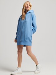 Blau - Superdry Sweatkleid aus Bio-Baumwolle mit Logostickerei - Bild 2 von 3