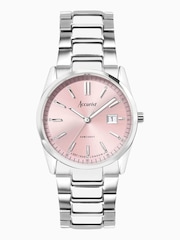 Accurist Womens Silver Tone Everyday Stainless Steel Bracelet Analogue Watch - Image 1 of 7