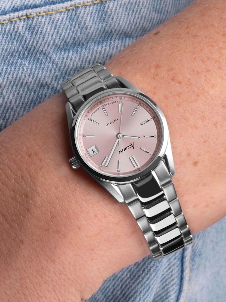 Accurist Womens Silver Tone Everyday Stainless Steel Bracelet Analogue Watch - Image 7 of 7