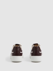 Reiss Bordeaux Aira Low Top Leather Trainers - Image 7 of 7