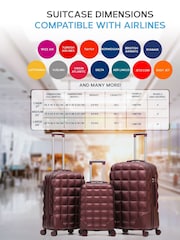 Flight Knight Medium Hardcase Lightweight Check In Suitcase With 4 Wheels - Image 4 of 7