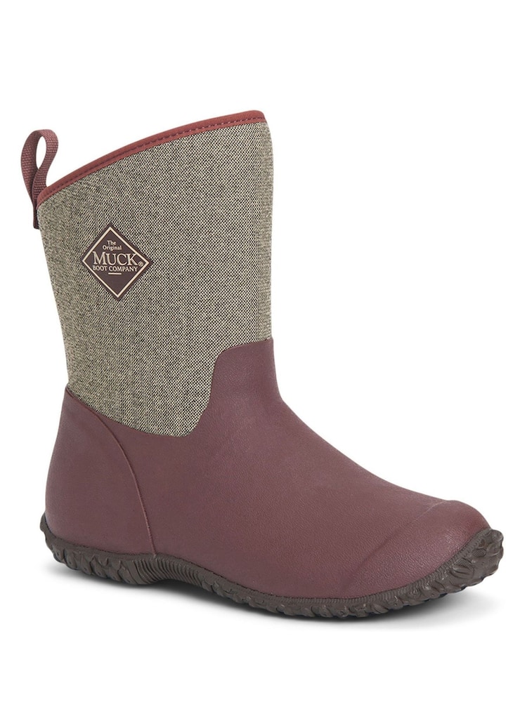Muck Boots Muckster II Brown Slip-On Short Wellies - Image 2 of 5