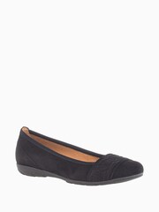 Gabor Resemblance Suede Ballerina Shoes - Image 3 of 5
