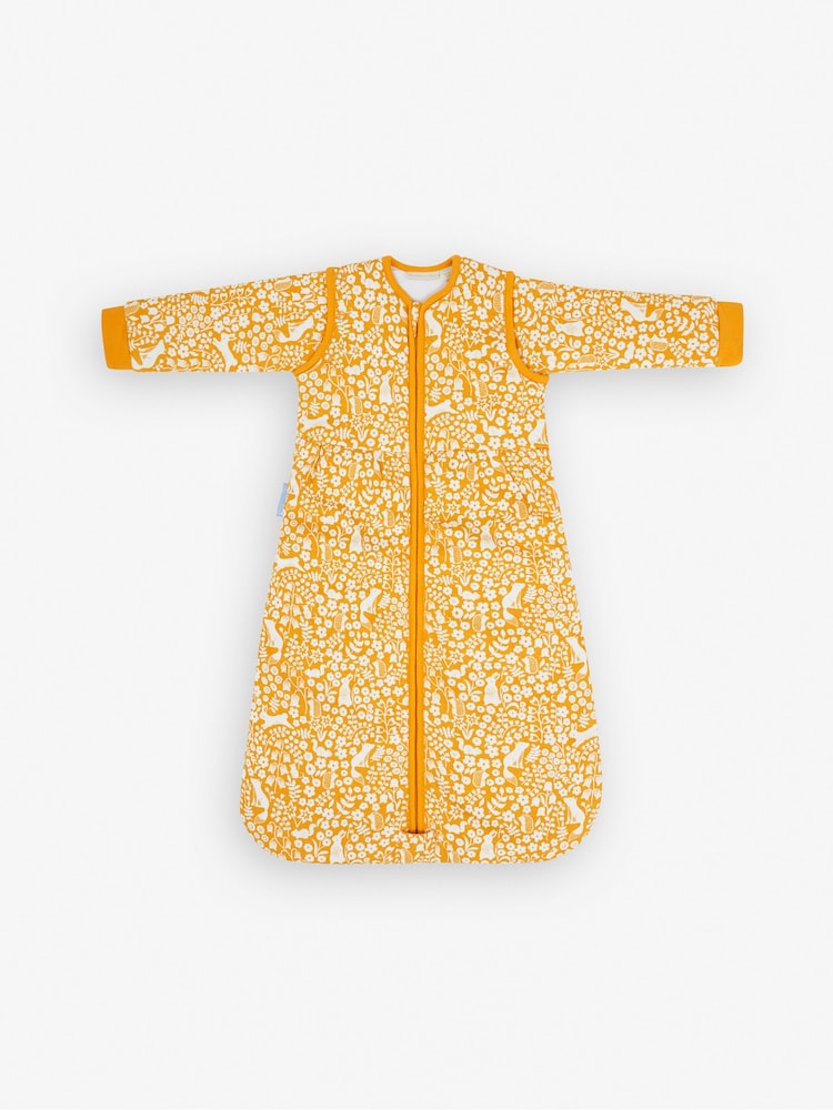 JoJo Maman Bébé Mustard Woodland 3.5 Tog Baby Sleeping Bag - Image 2 of 4