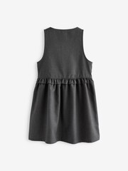 Grey Zip Front Frill Waist School Pinafore (3-14yrs) - Image 7 of 7