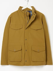 FatFace Yellow M65 Waterproof Jacket - Image 5 of 5