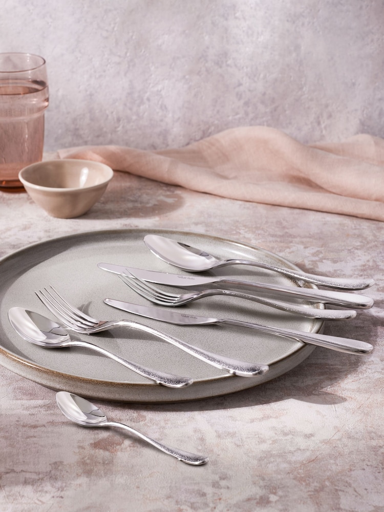 Robert Welch Silver 42 Piece Sandstone Design Cutlery Set - Image 1 of 4