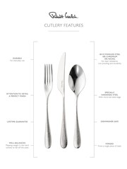 Robert Welch Silver 42 Piece Sandstone Design Cutlery Set - Image 4 of 4