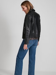 M&Co Black Leather Jacket - Image 2 of 4
