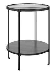 Dorel Home Black Oak Europe Wainwright Round End Table - Image 2 of 3