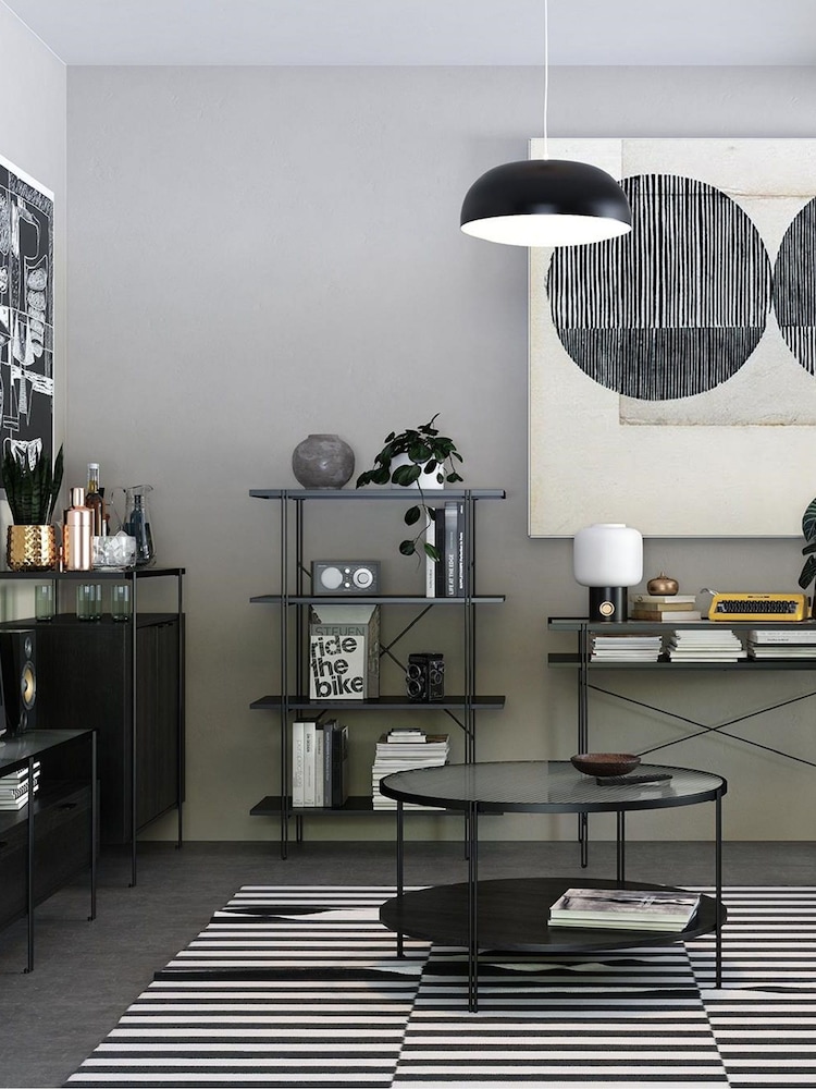 Dorel Home Black Oak Europe Wainwright Round End Table - Image 3 of 3