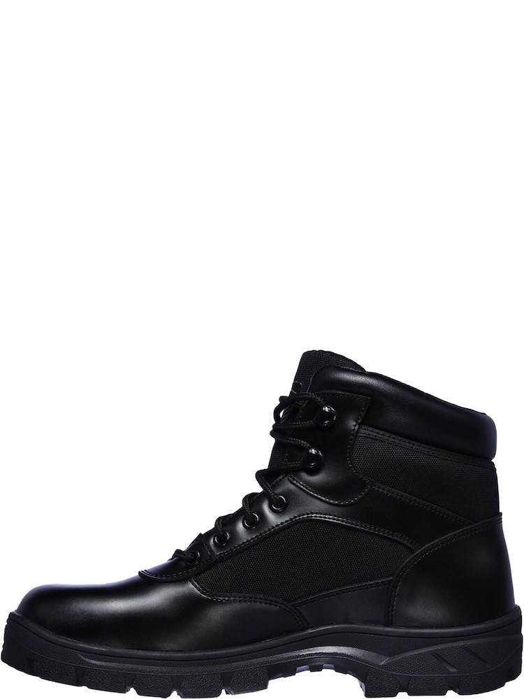 Skechers Black Mens Wascana Benen Waterproof Tactical Slip Resistant Boots - Image 2 of 6