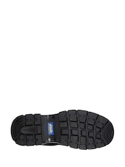 Skechers Black Mens Wascana Benen Waterproof Tactical Slip Resistant Boots - Image 4 of 6