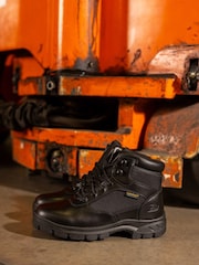 Skechers Black Mens Wascana Benen Waterproof Tactical Slip Resistant Boots - Image 5 of 6