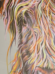 Natural Large Cow Canvas Wall Art - Image 3 of 5