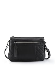 Pavers Black Quilted Crossbody Bag - Image 1 of 3