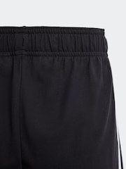 Schwarz - adidas Sportswear Essentials Strickshorts mit 3 Streifen - Bild 7 von 9