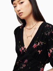 AllSaints Black Safiya Solanio Dress - Image 5 of 6
