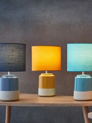 Village At Home Yellow Yellow Pop Ceramic Table Lamp - Image 1 of 2