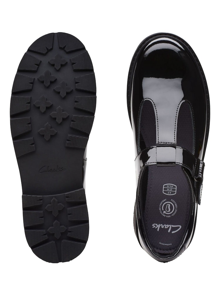 Večbarvni lakasti čevlji z naborki Clarks Prague - Slika 7 iz 7