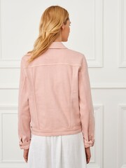 Blush Pink Denim Jacket - Image 2 of 5