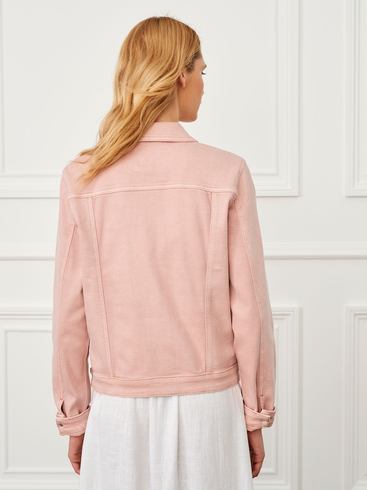 Blush Pink Denim Jacket - Image 2 of 5