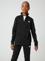 Черный - Спортивный костюм с логотипом adidas Essentials - Изображение 1 из 12
