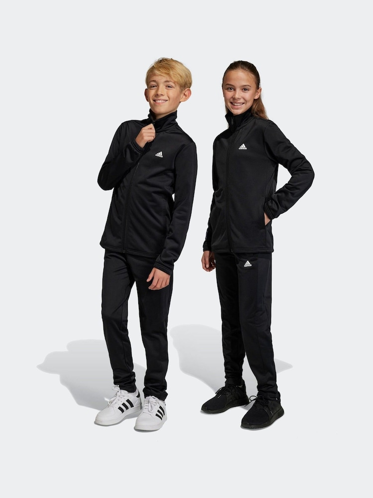 adidas Black Essentials Big Logo Tracksuit - Image 3 of 12