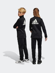 Черный - Спортивный костюм с логотипом adidas Essentials - Изображение 4 из 12