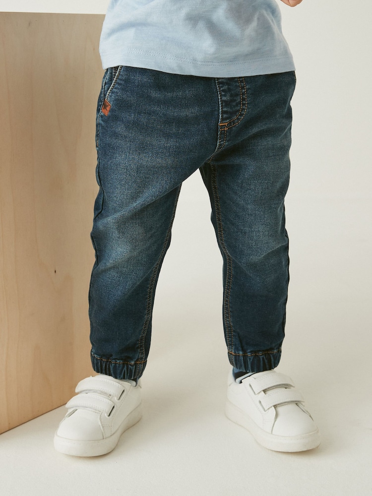 Dark Wash Regular Fit Jogger Jeans With Comfort Stretch (3mths-7yrs) - Image 1 of 1