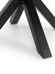 Julian Bowen Brown Berwick Round 6 Seater Dining Table - Image 5 of 6